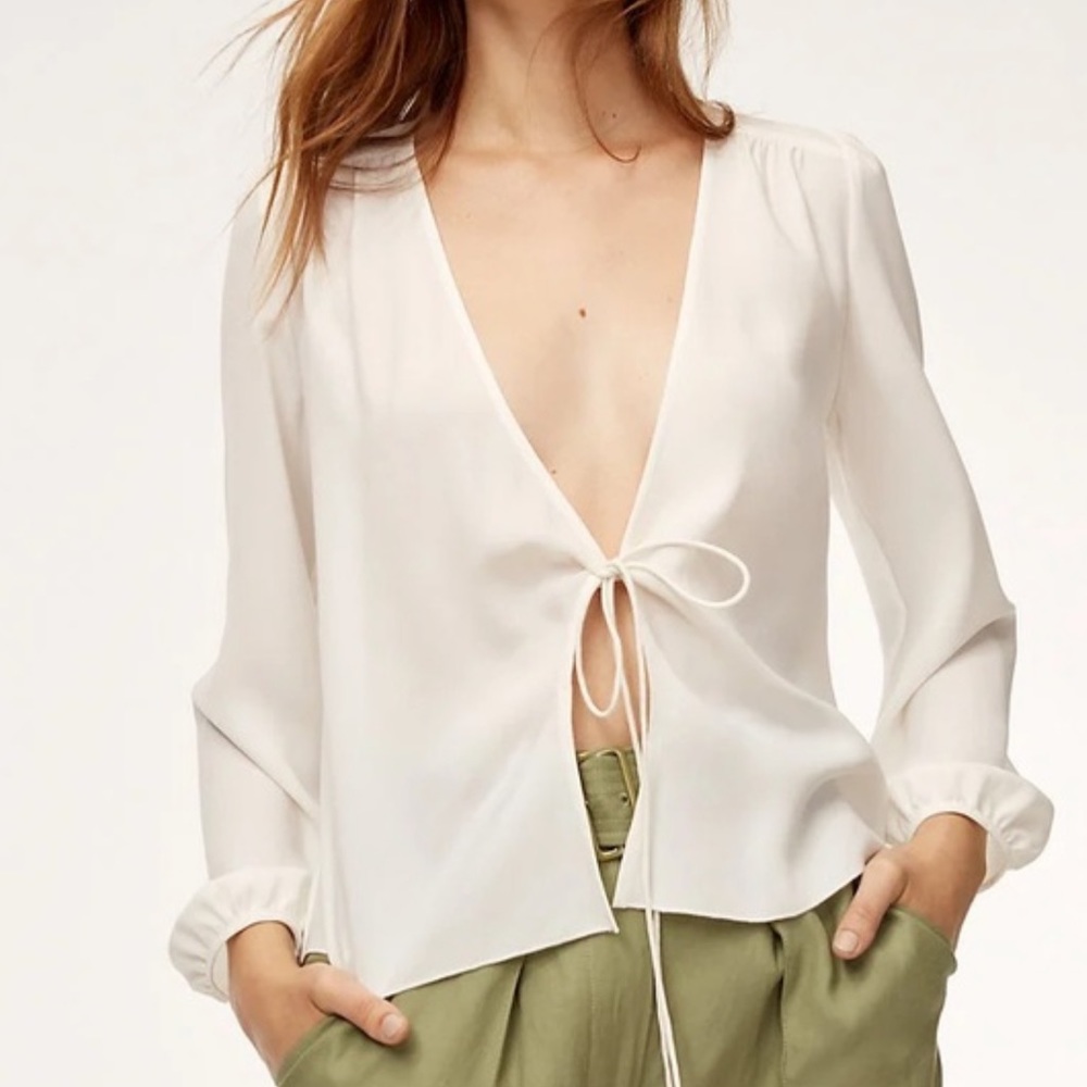 Aritzia Wilfred tia blouse -Size M